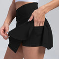 Flared Pleated Tennis Mini Skirt