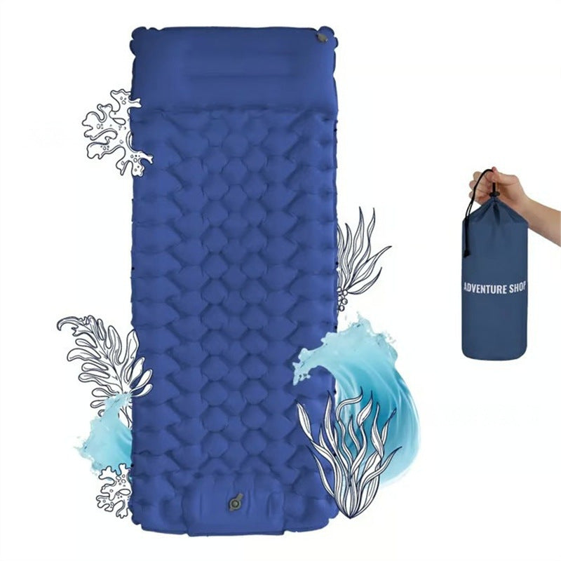 Inflatable Camping Sleeping Pad - Dark Blue