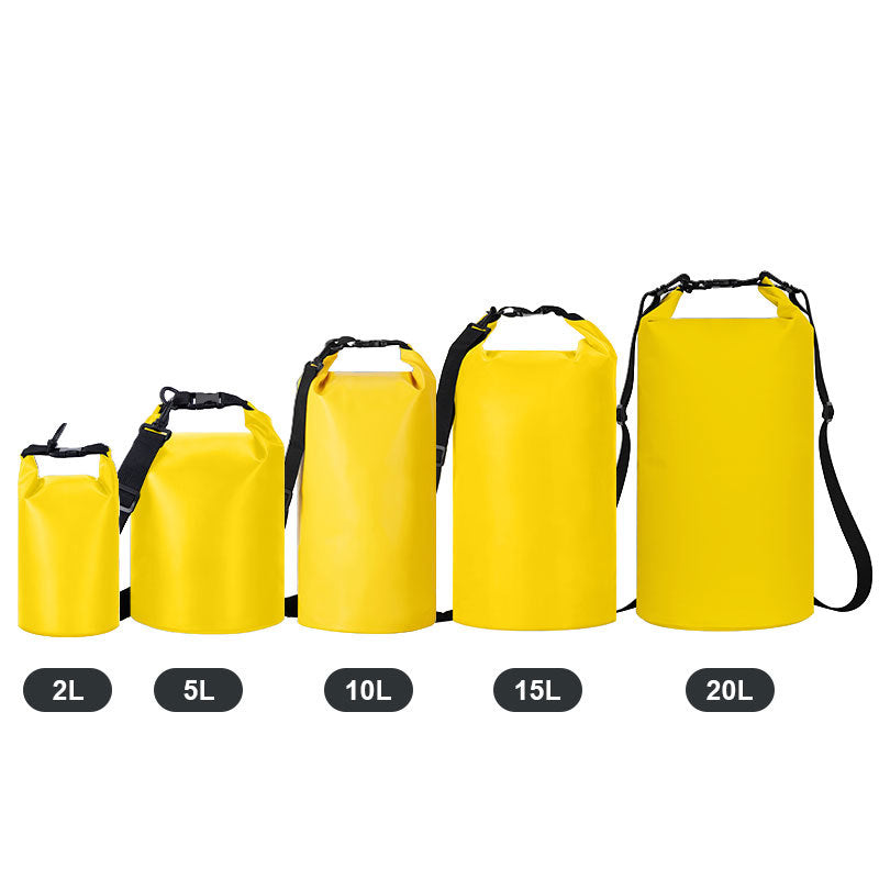 Outdoor Sports Swimming Beach Dry-wet Separation Dry Bag - Yellow