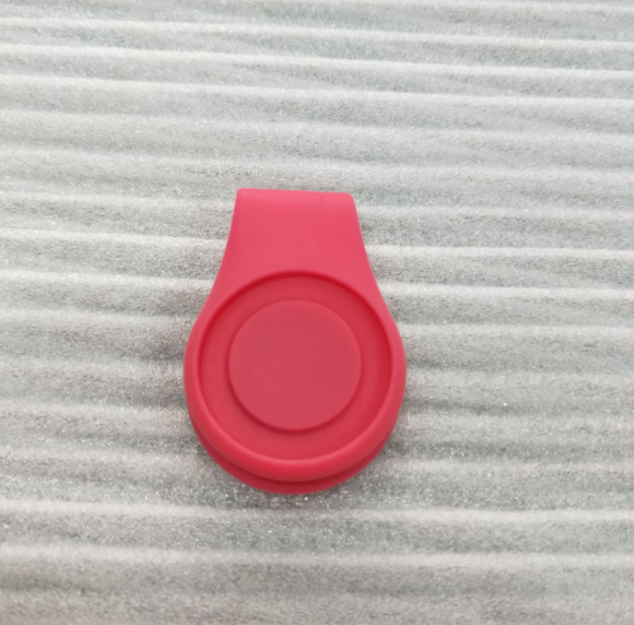 Silicone Ball Marker Hat Clip - Rose red