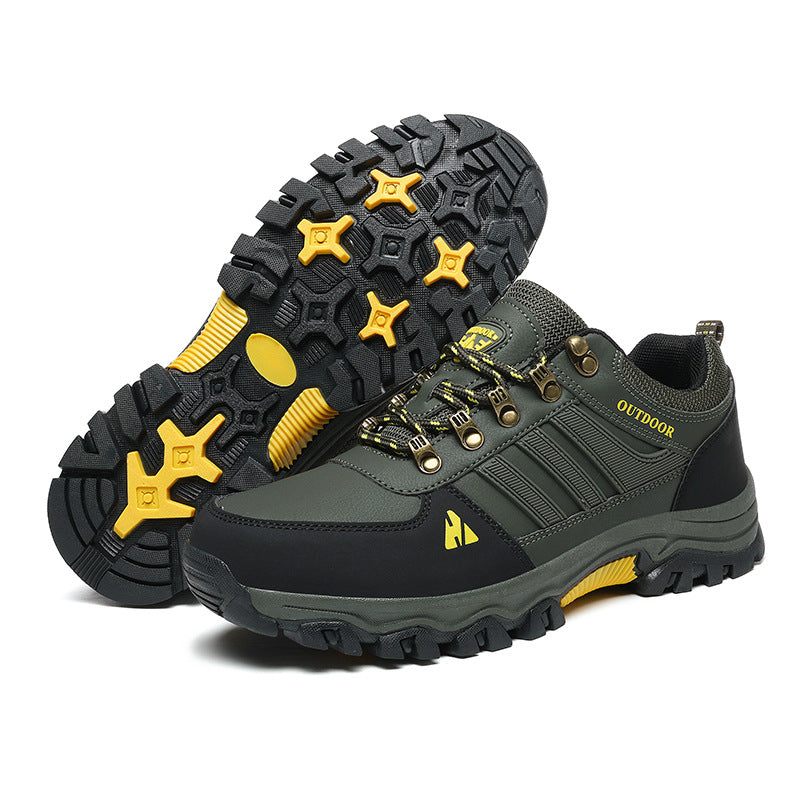 Low-Top Lace-Up Hiking Boots