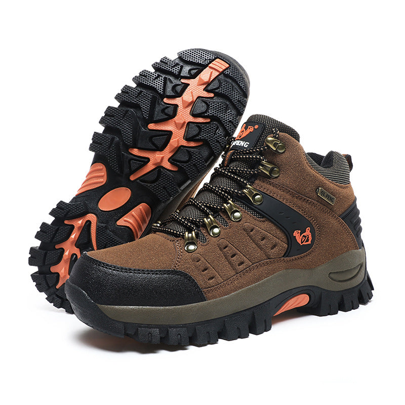 Breathable Cross-Country Hiking Shoes - Brown