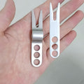 Zinc Alloy Divot Repair Tool - Silver