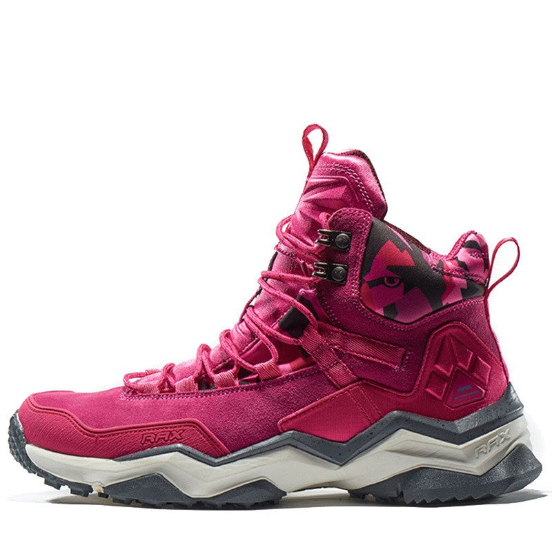 Waterproof Mountain Climbing Boots - Rose Red