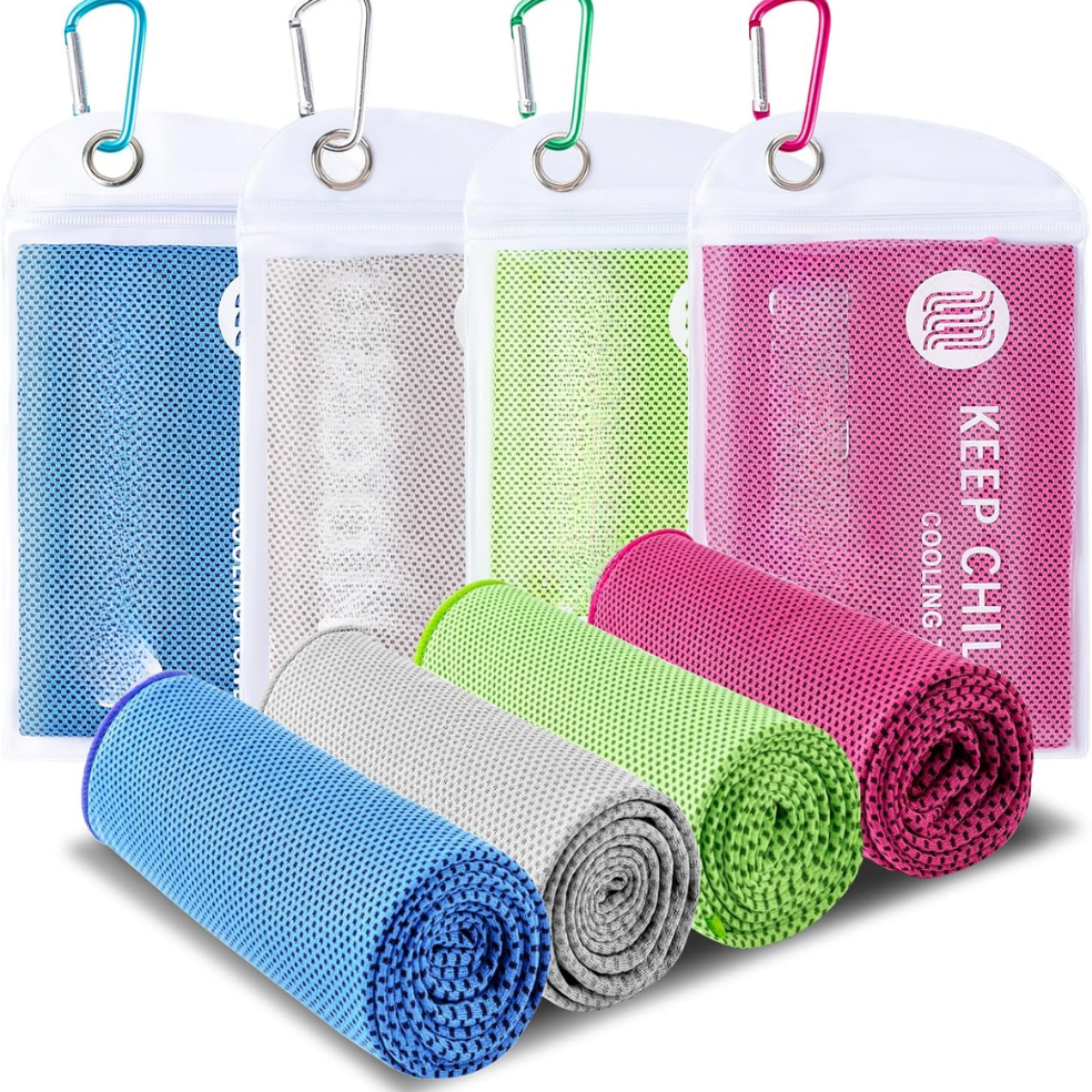 Cooling Towels, 4-Pack - MULTI