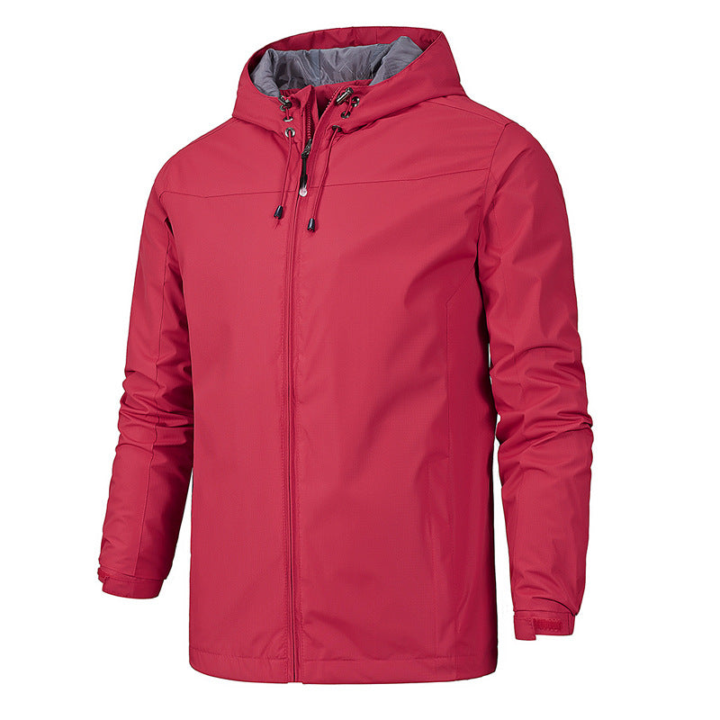 Windproof All-Season Mountaineering Jacket - Red