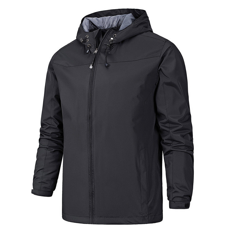 Windproof All-Season Mountaineering Jacket - Black