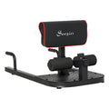3-in-1 Padded Push-Up Sit-Up Squat Machine - Black