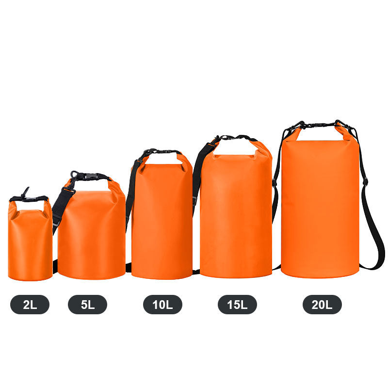 Outdoor Sports Swimming Beach Dry-wet Separation Dry Bag - Orange