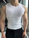 Men's Fitness Tank Top - White
