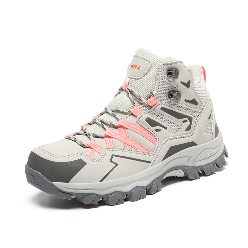 High-Top Hiking Sneakers - Pink