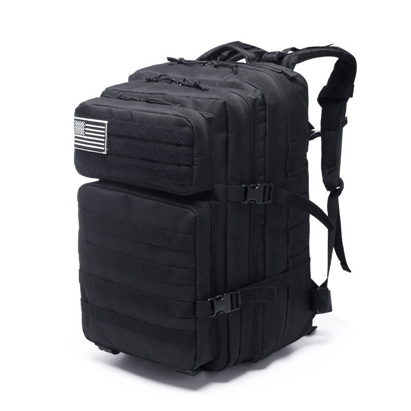 45L Tactical Hiking Backpack, Men's and Women's - Black