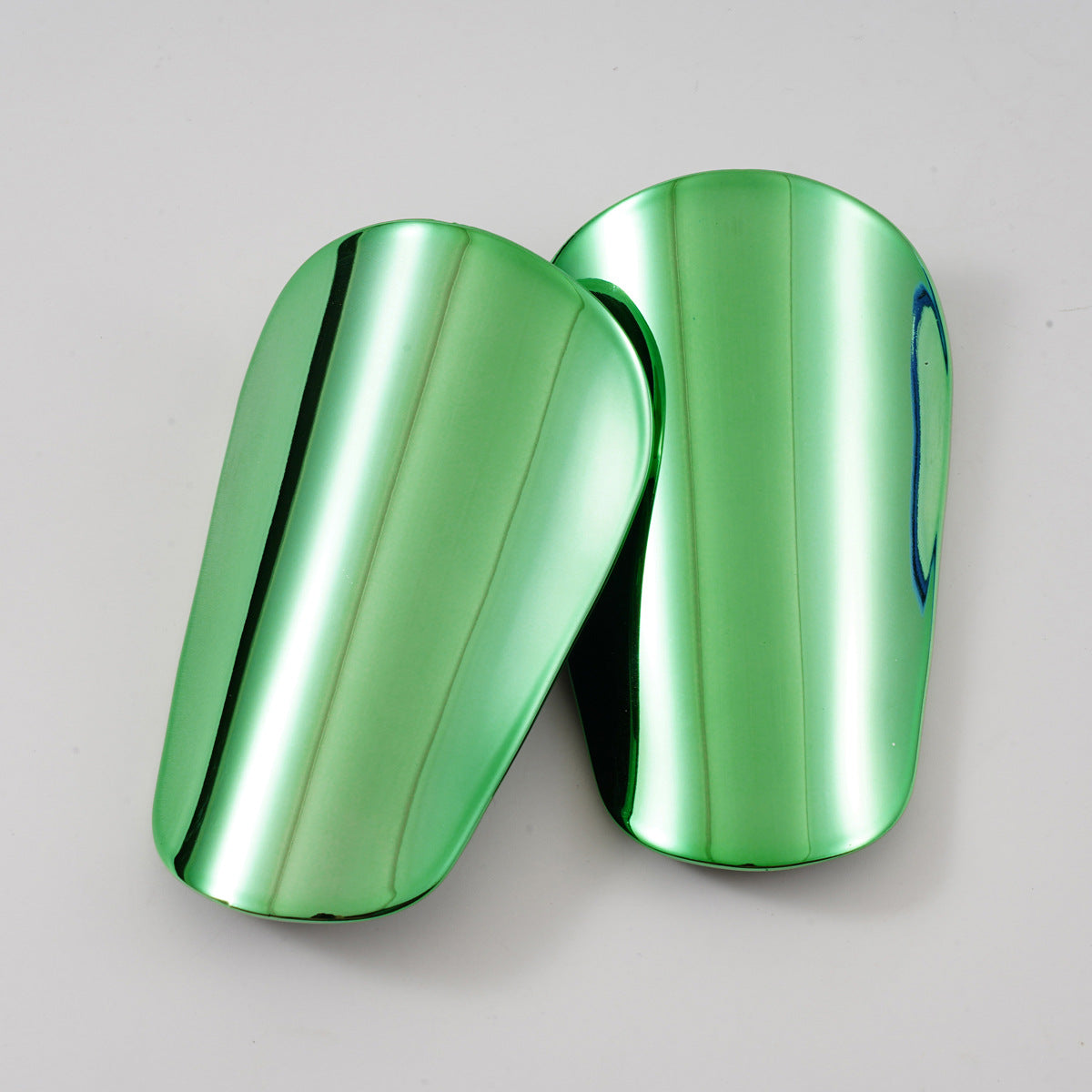 Adult And Children's Electroplated Thickened Soccer Shin Guards - Green