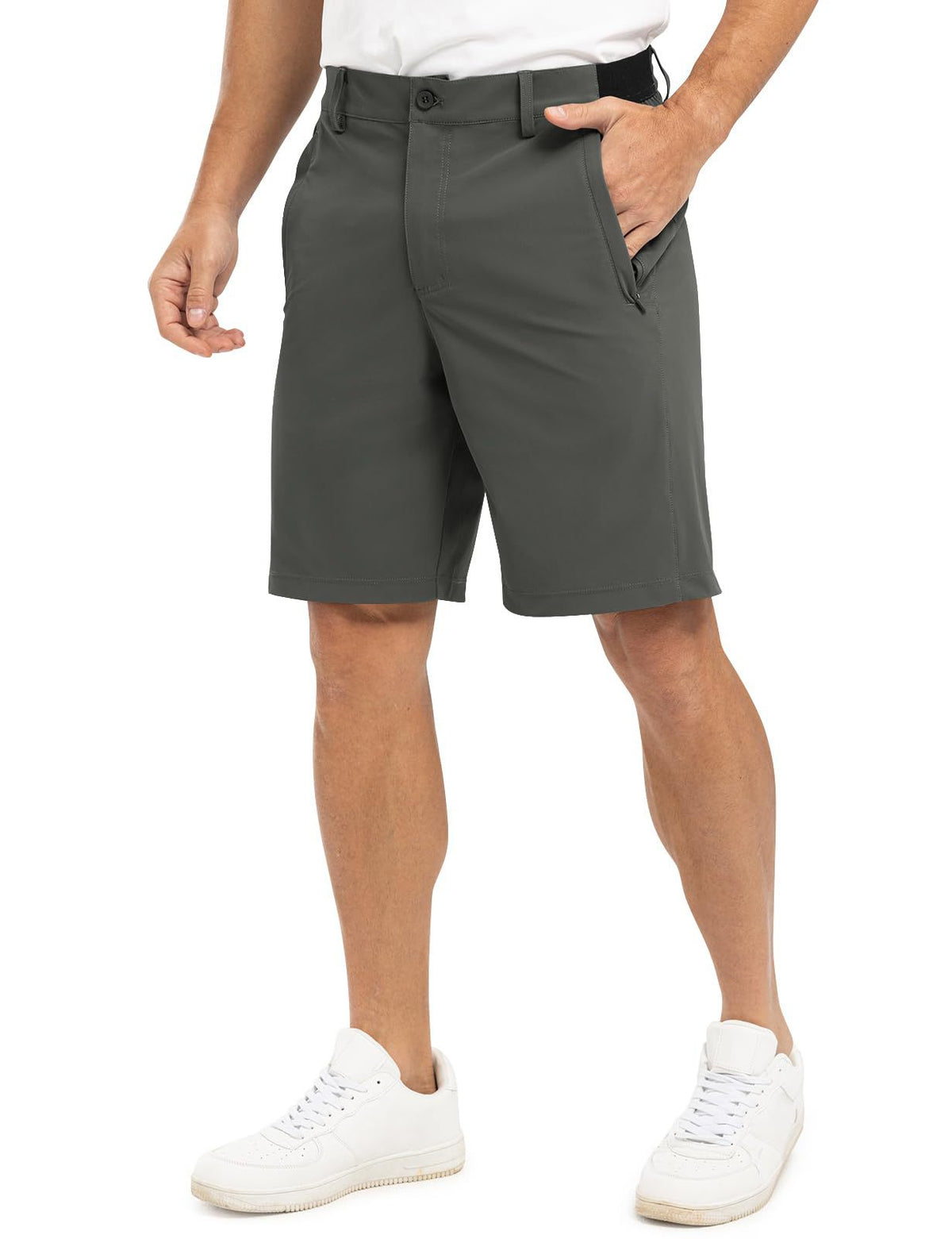 Men's Business Casual Golf Shorts - Dark Gray