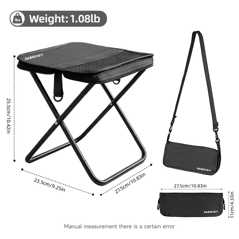 Foldable Camping Stool With Storage Bag