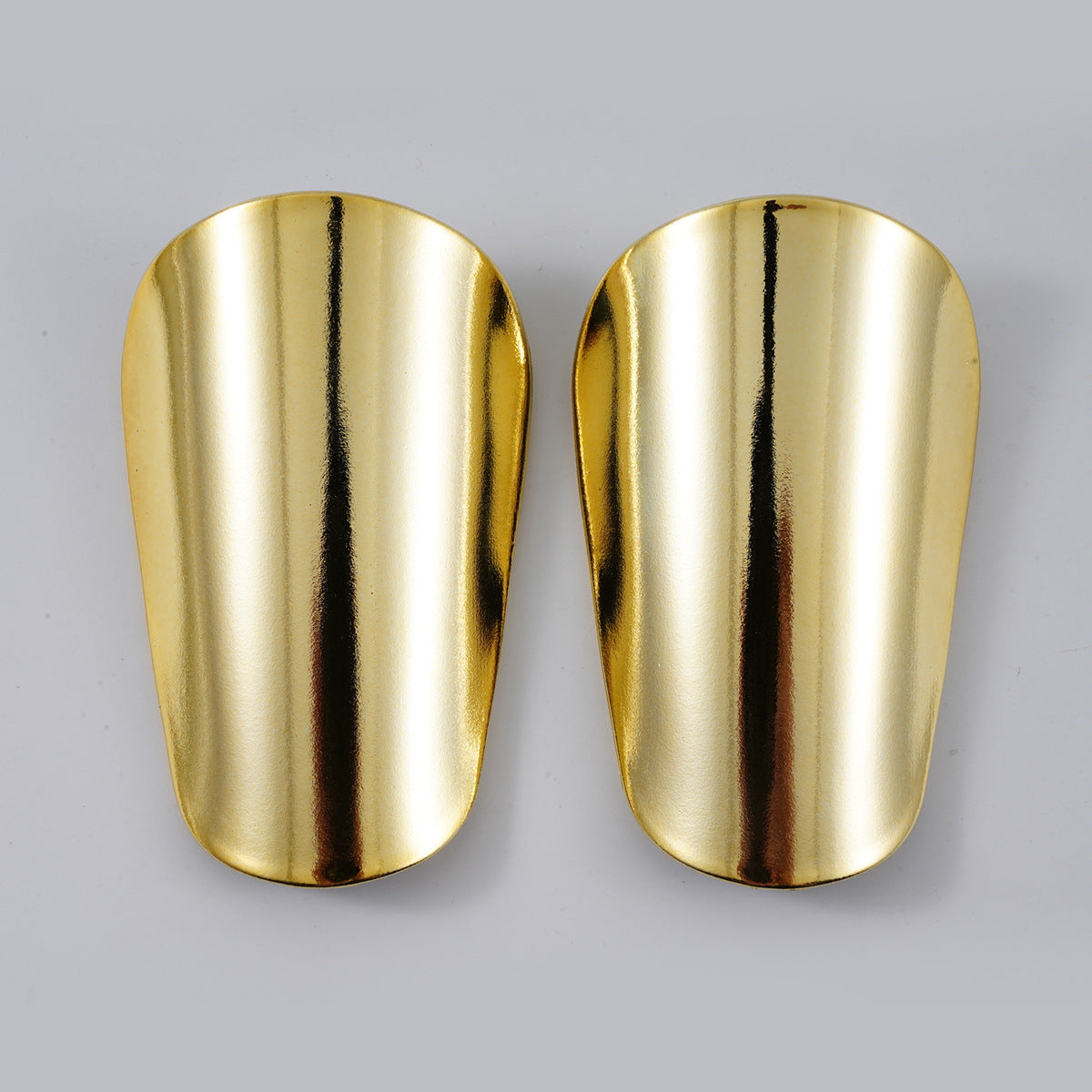Adult And Children's Electroplated Thickened Soccer Shin Guards - Gold