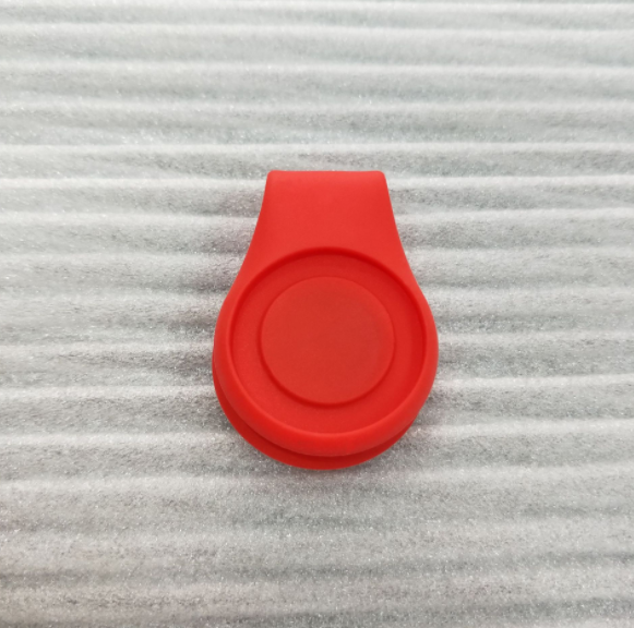 Silicone Ball Marker Hat Clip - Red