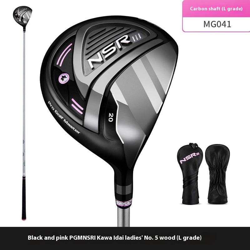 Women's Fairway Wood Set (No. 1/3/5) - Black Pink No 5 Wood 20 °