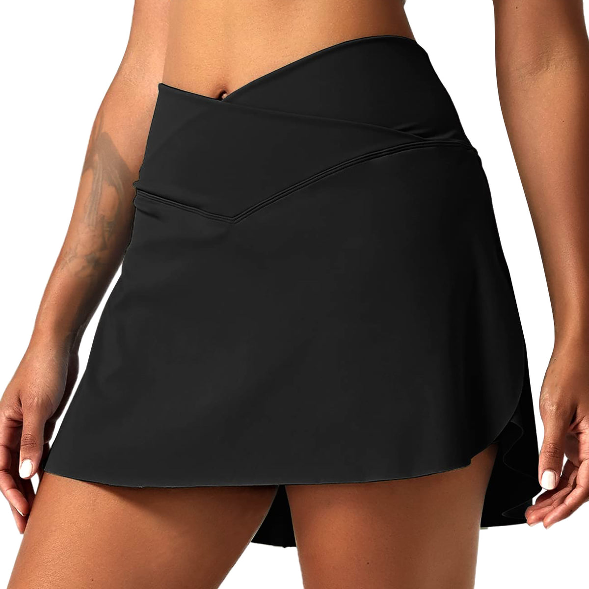 Women's Golf & Tennis Skort - black