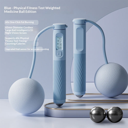 Cordless Magnetic-Bead Massage Rope - Blue
