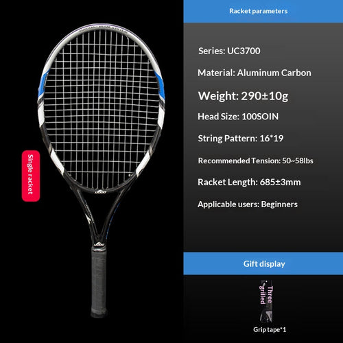 Beginner Aluminum-Carbon Tennis Racquet