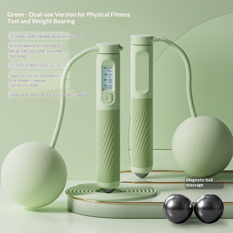 Cordless Magnetic-Bead Massage Rope - Green
