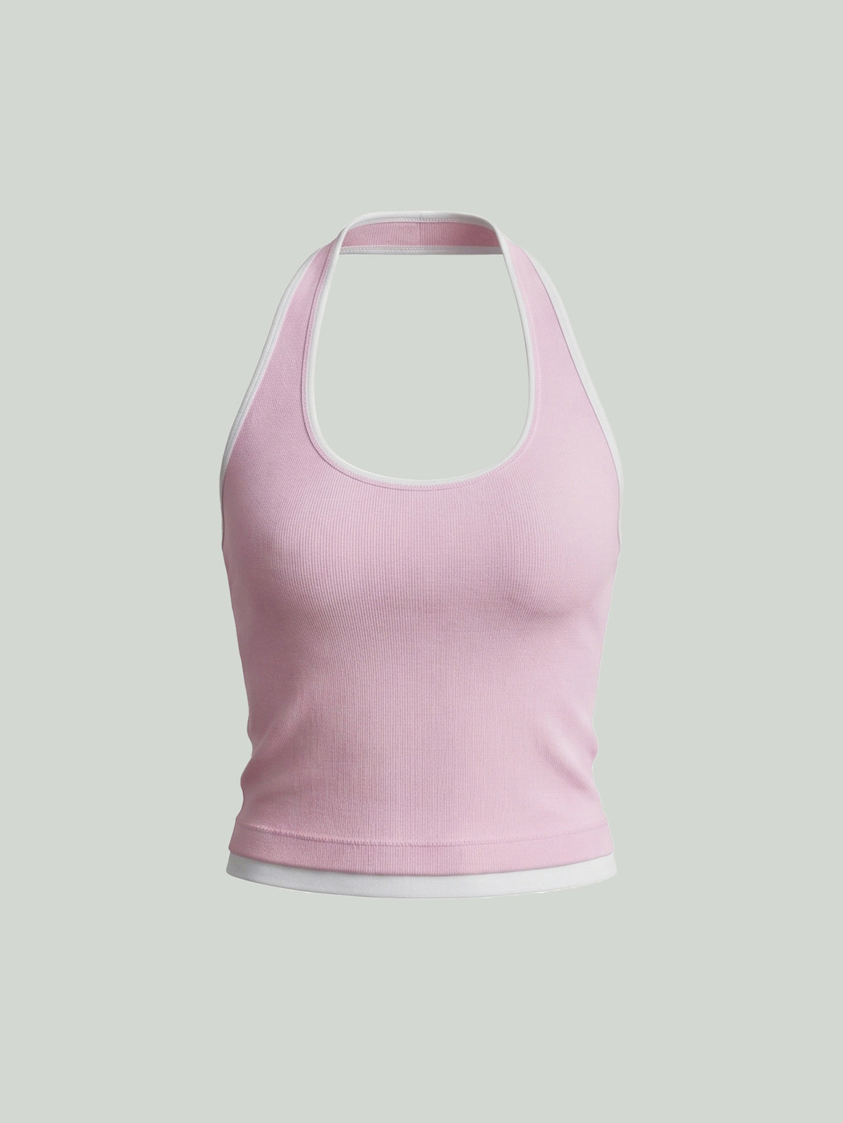 Seamless Color-Block Workout Tank - Pink