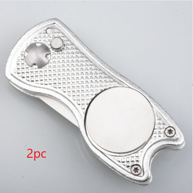 Golf Divot Repair Tool - Silver 2pc