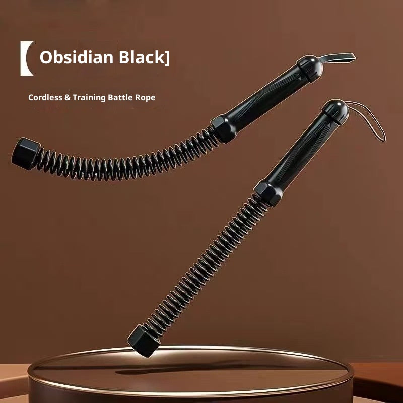 Battle Rope Strength Training Rope - BLACK Cordless battle rope