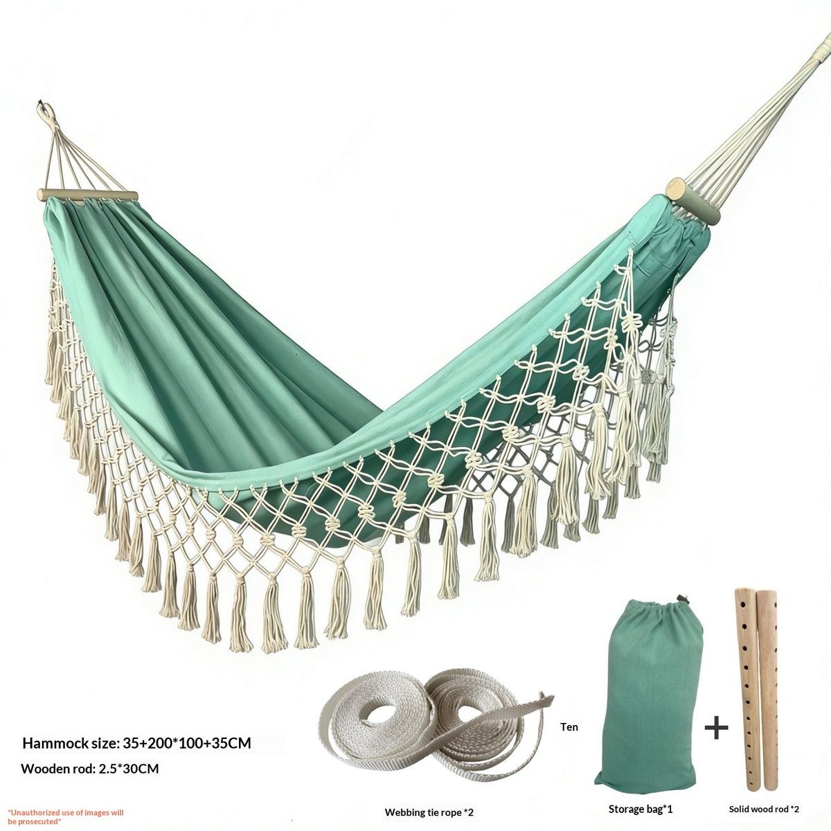 Waterproof Camping Hammock - Fruit Green