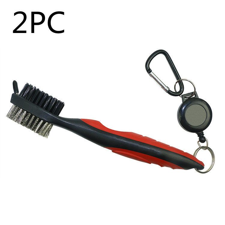 Double-Sided Golf Swing Training Brush - Red 2PC