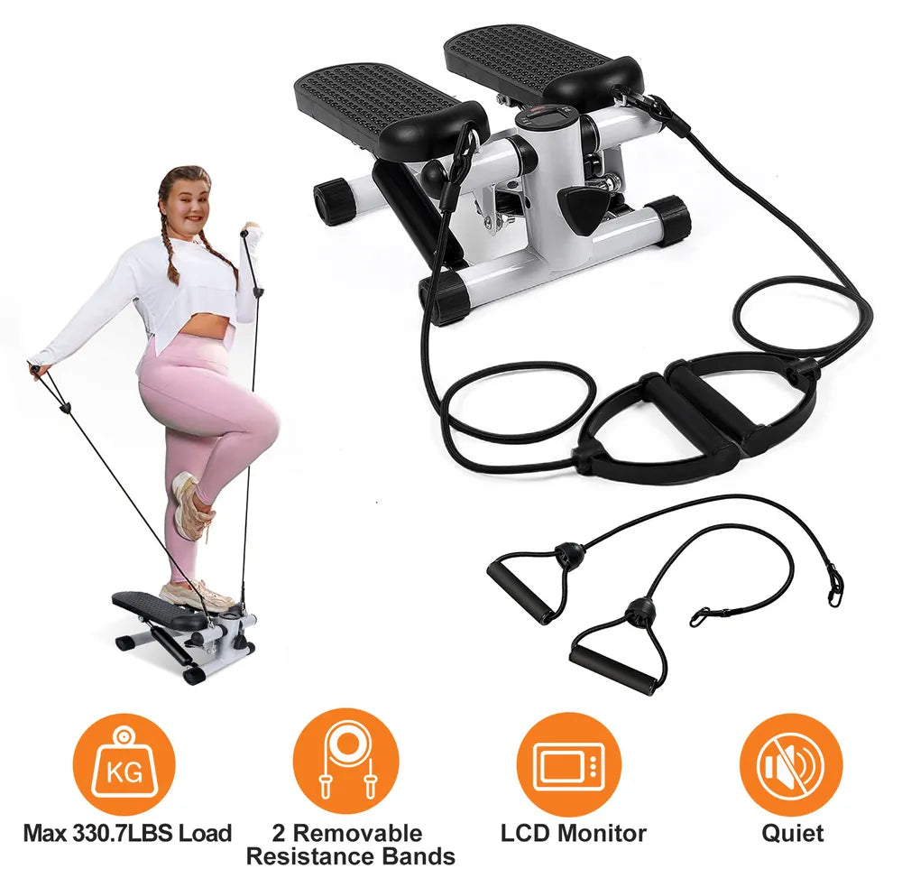 Hydraulic Mini Stair Stepper with LCD Monitor - Defaulttitle