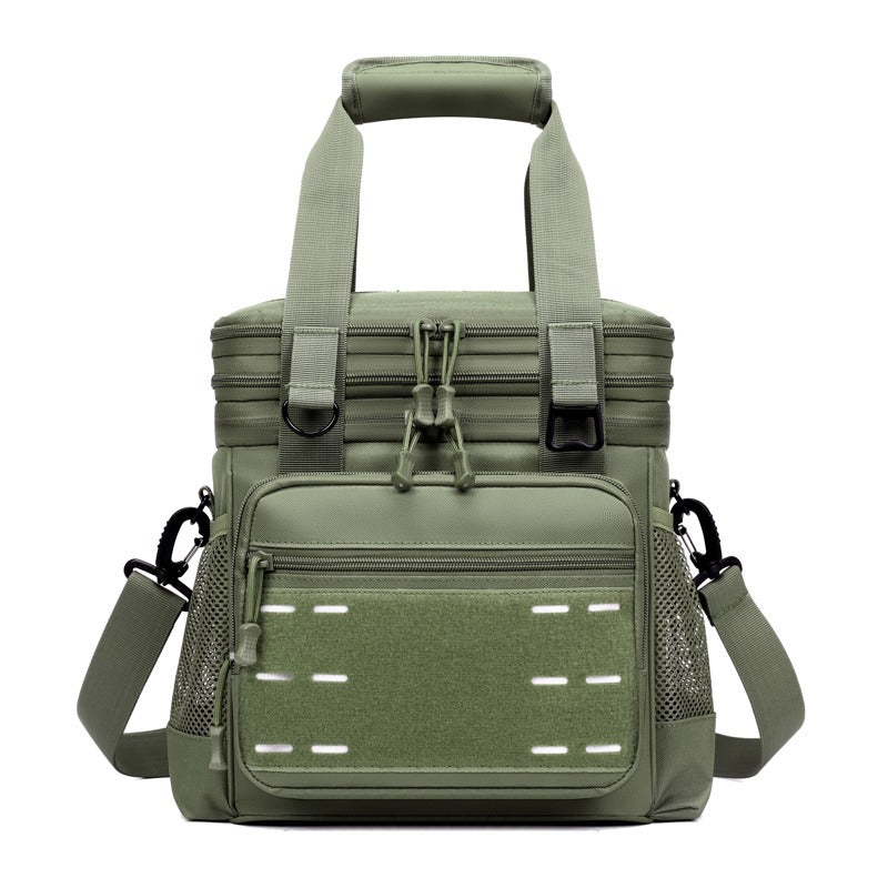 Large Capacity Outdoor Picnic Cooler Bag - Army Green