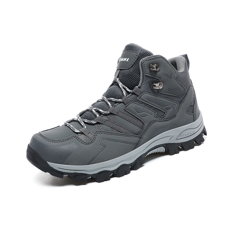 High-Top Hiking Sneakers - Gray