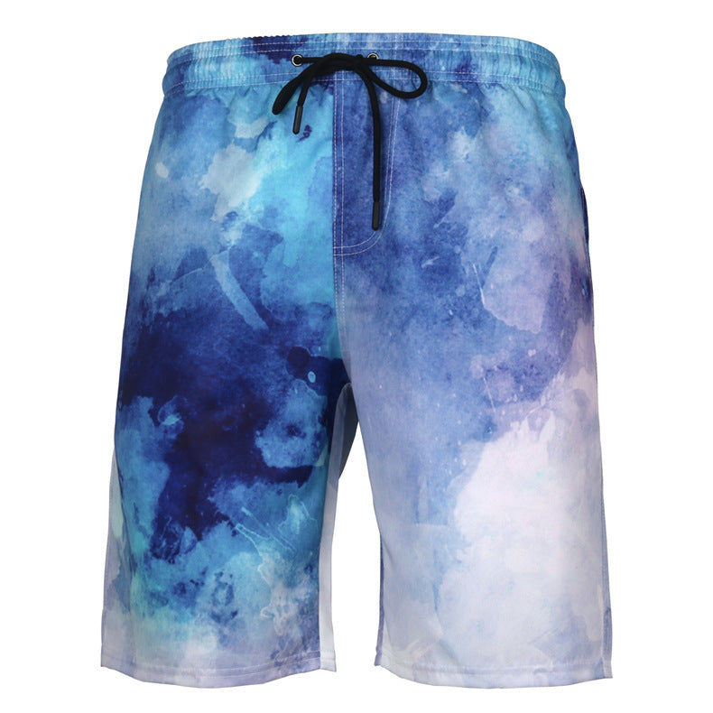 Men's Octopus Print Beach Shorts - 3style