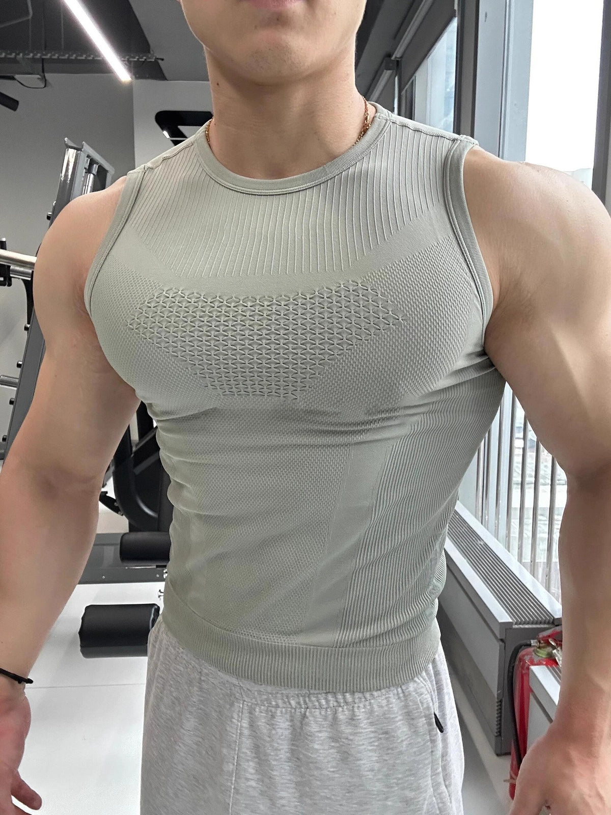 Men's Fitness Tank Top - Green