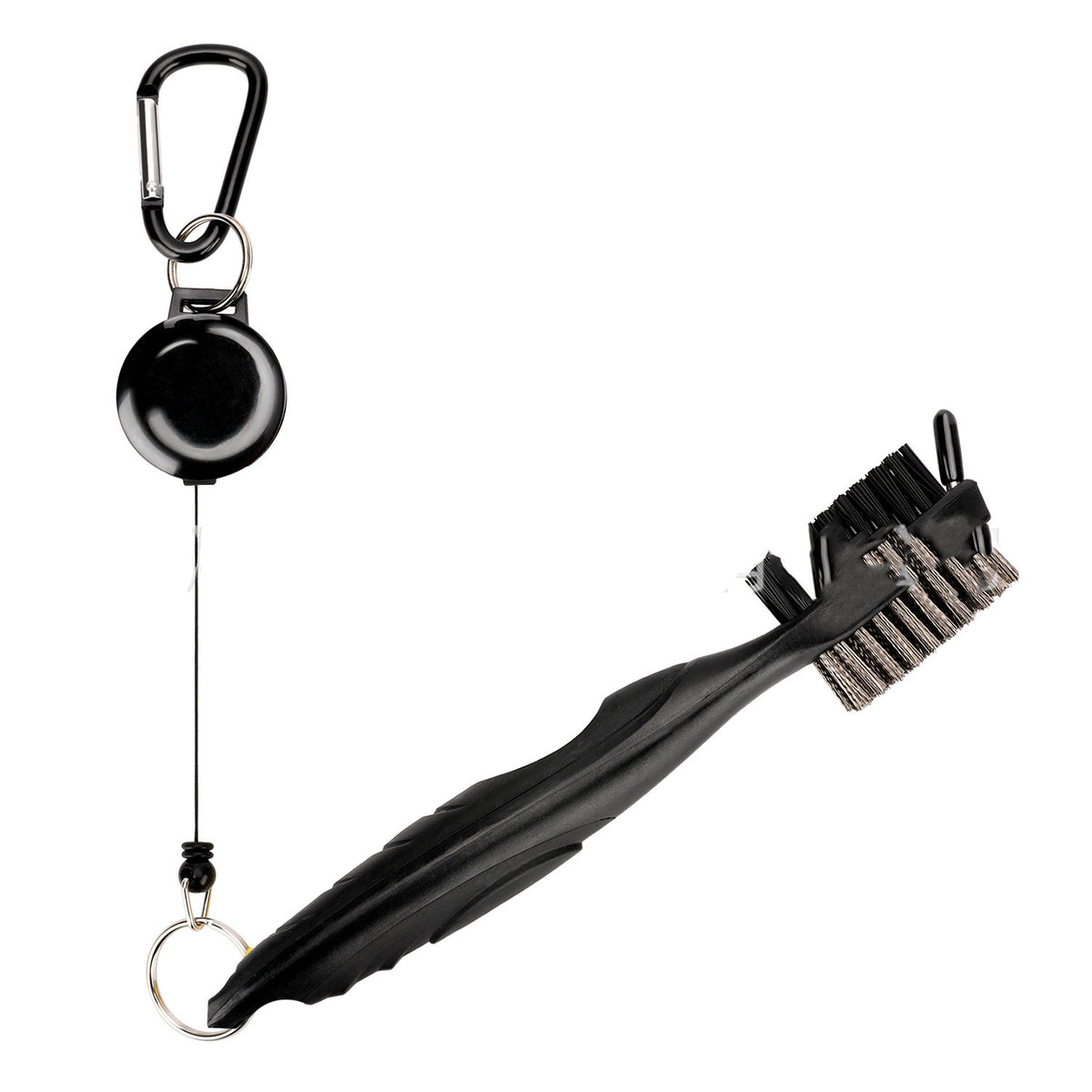 Double-Sided Golf Swing Training Brush - Black