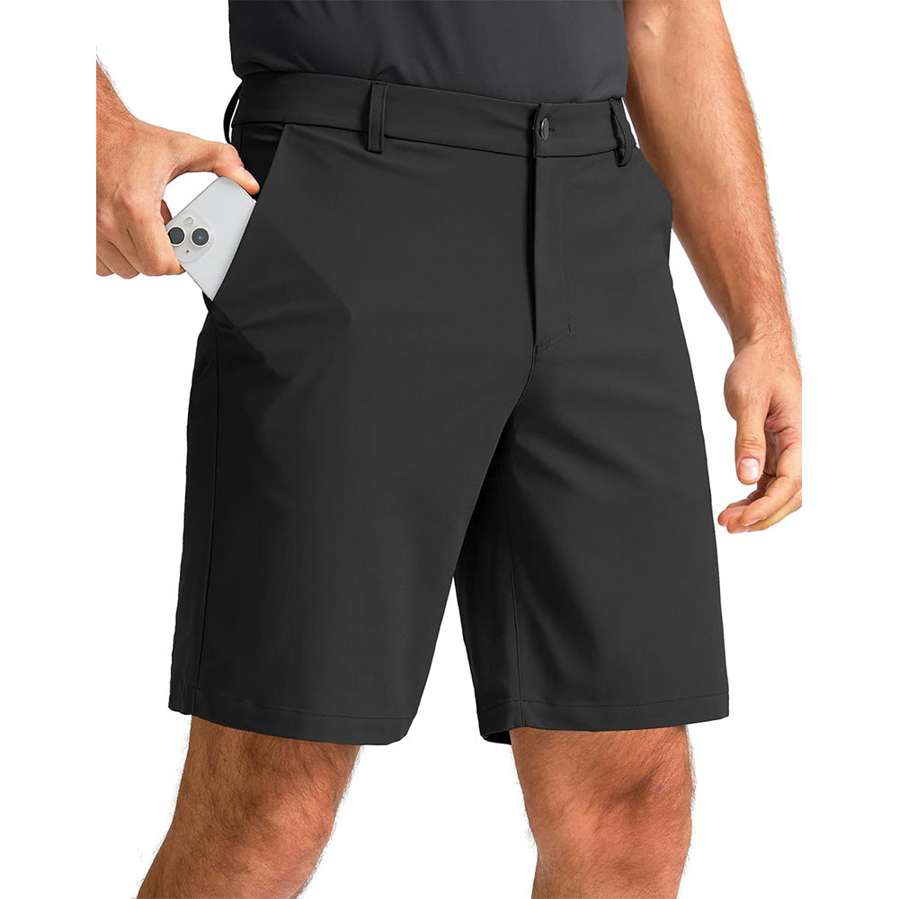 Men's Water-Resistant Golf Shorts - Black