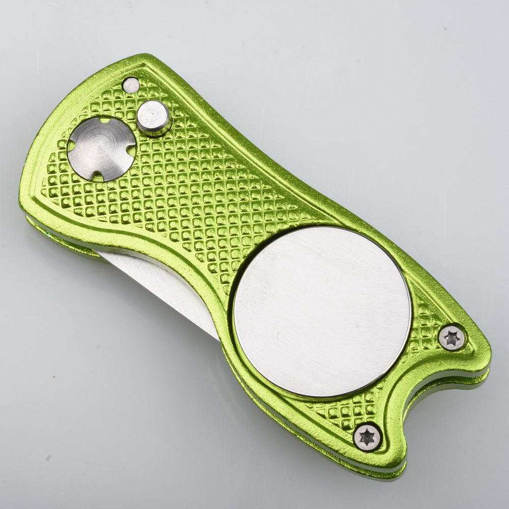Golf Divot Repair Tool - Lime green