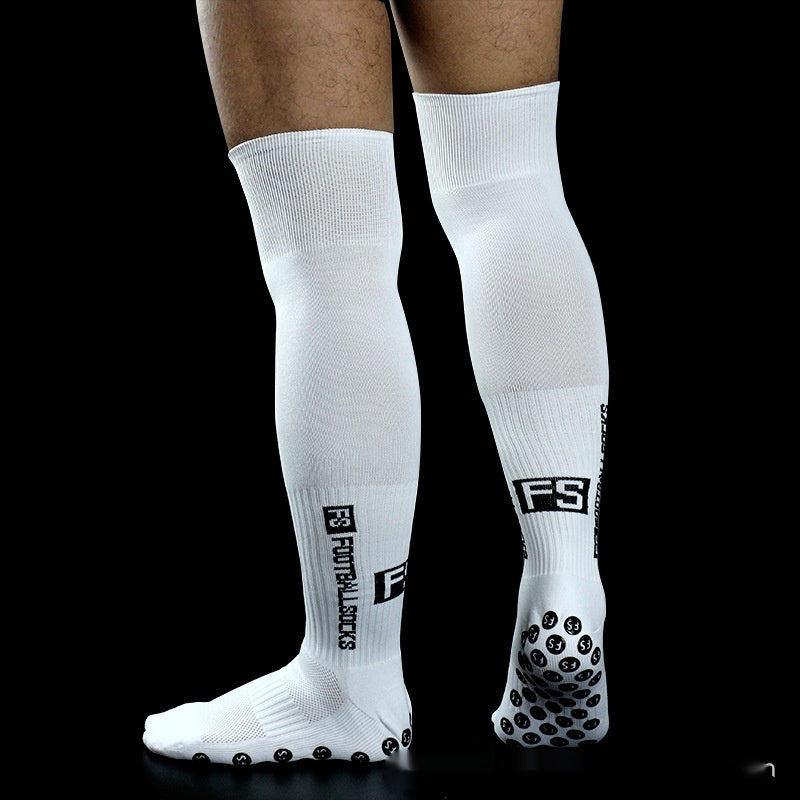 Anti-Slip Knee-High Training Socks - White