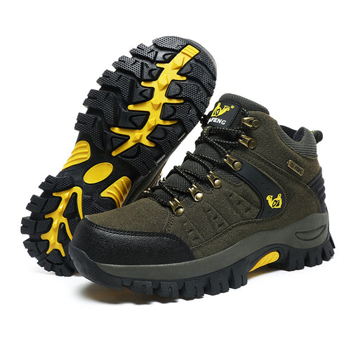 Breathable Cross-Country Hiking Shoes - Army Green