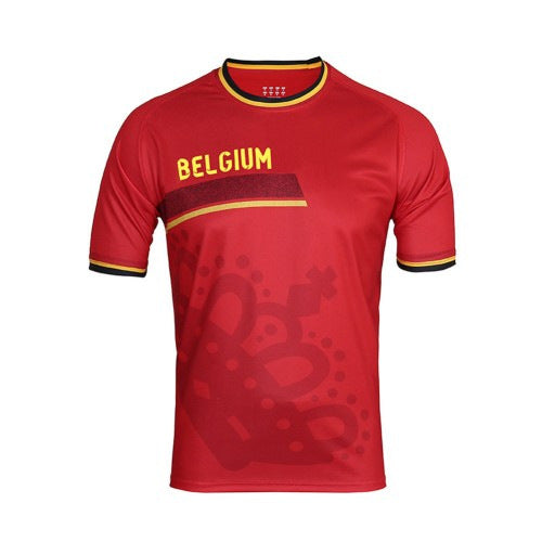 World Cup European Cup Soccer Uniform 3D Printed Short Sleeve Jersey - Belgium 1
