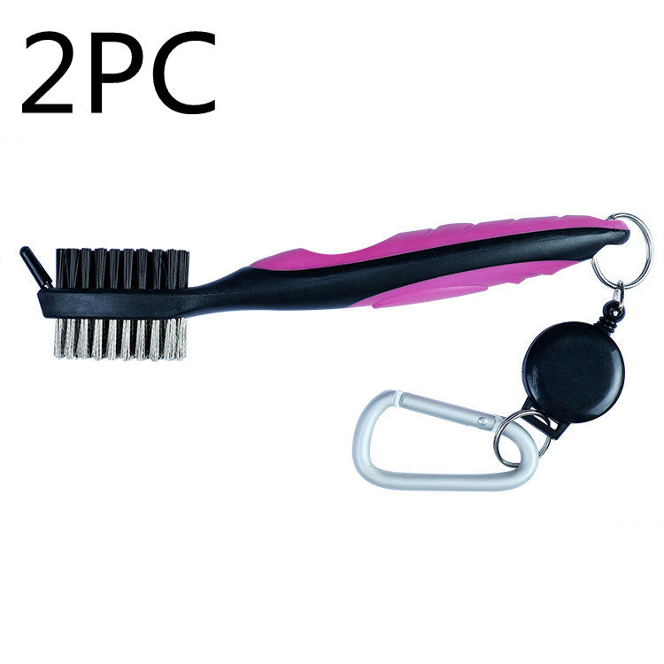 Double-Sided Golf Swing Training Brush - Pink 2PC