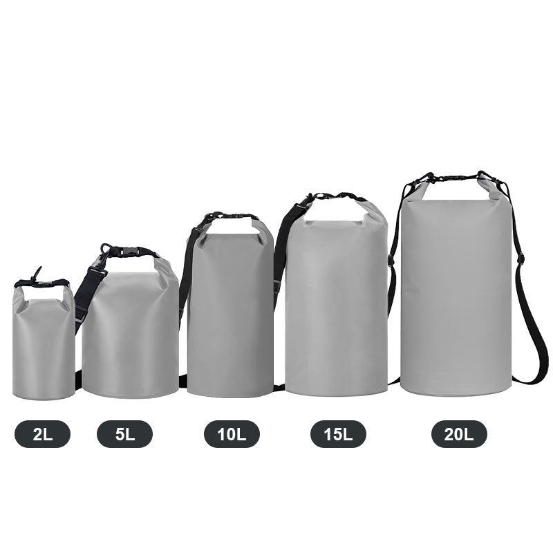 Outdoor Sports Swimming Beach Dry-wet Separation Dry Bag - Gray