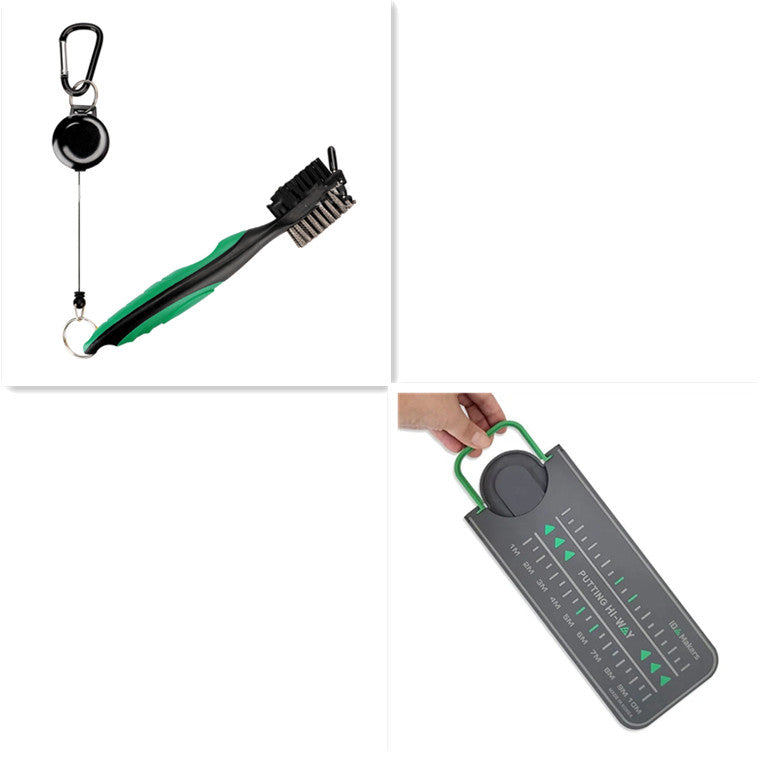 Double-Sided Golf Swing Training Brush - Green Set