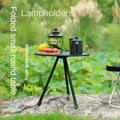 Outdoor Folding Round Table with Light Pole - Style 1