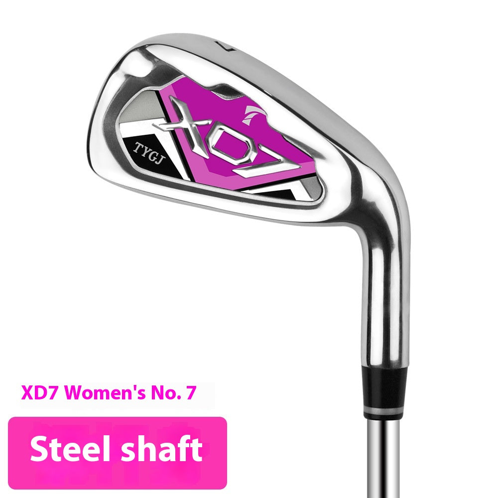 Beginner Carbon Golf Club - Female Purple Steel Rod Body
