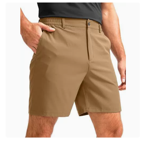 Men's Lightweight Golf Shorts - Khaki