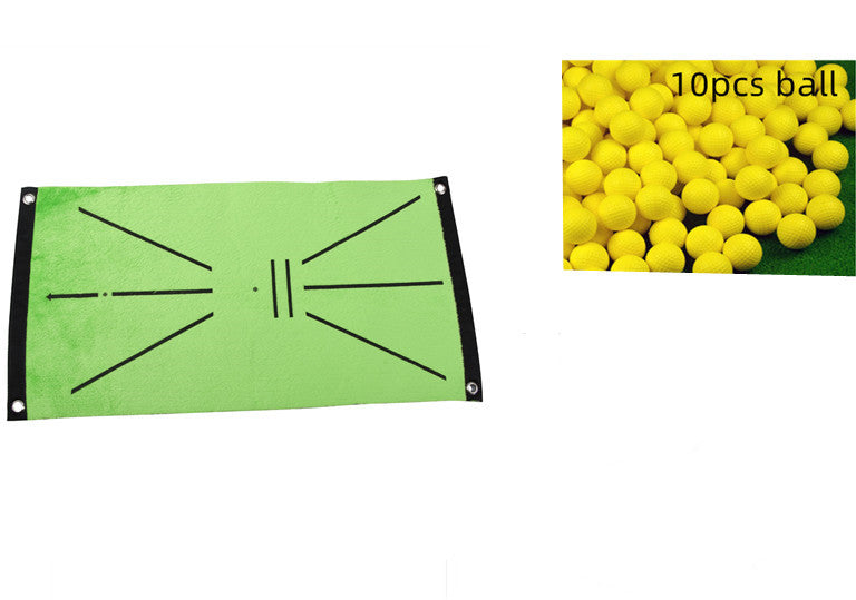 Golf Swing Hitting Mat for Indoor Practice - SetD