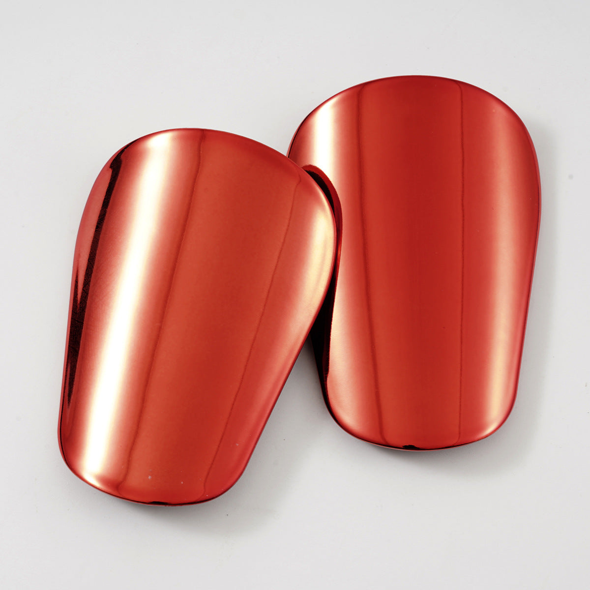 Adult And Children's Electroplated Thickened Soccer Shin Guards - Red